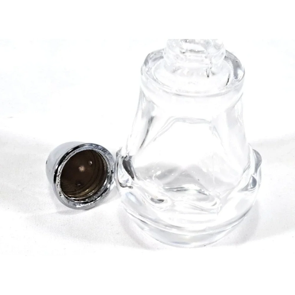 Vintage FOSTORIA Salt & Pepper Shaker Set Century With Metal Lids - Circa 1950s
